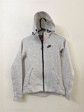 Nike Tech Fleece Windrunner Hoodie Light Heather Gray Size XS